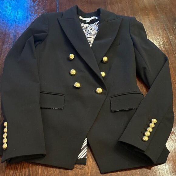 Veronica Beard Black Blazer with Gold Buttons - Picture 1 of 7